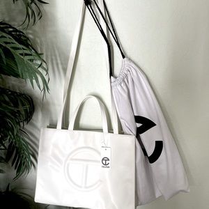 TELFAR White Telfar Bag Medium/With Tag- VEGAN